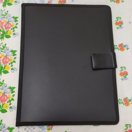 Black plastic folder, like new