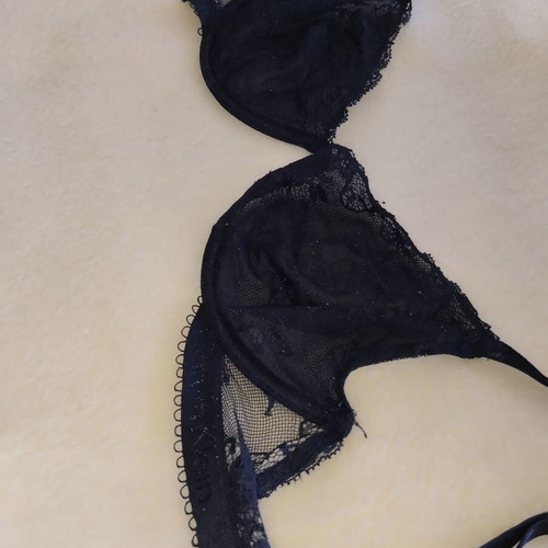 Calvin Klein black see through lace bra without padding, like new