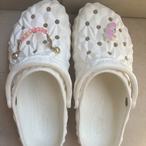 Crocs Classic Geometric Clog white size 39-40 like new