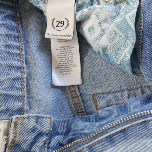 Denim shorts Funky Buddha size 29 medium like new, blue turquoise