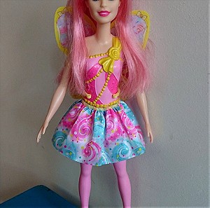 Κούκλα Barbie Dreamtopia - Νεράϊδα από το Γλυκό Χωριό με Φτερά (SweetVille Fairy with Wings), 2019