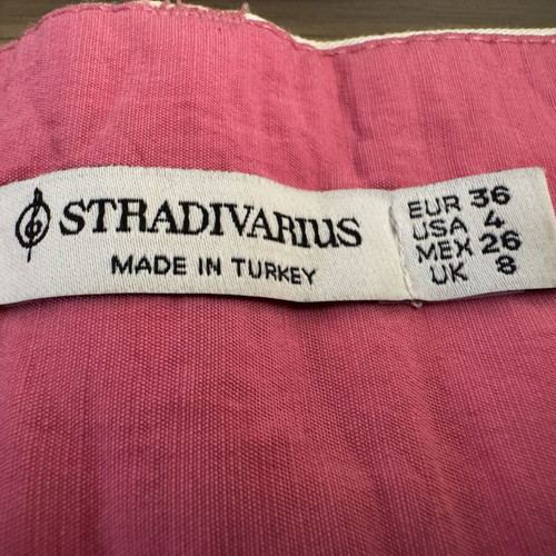 Stradivarius fuchsia wide leg trousers, size S
