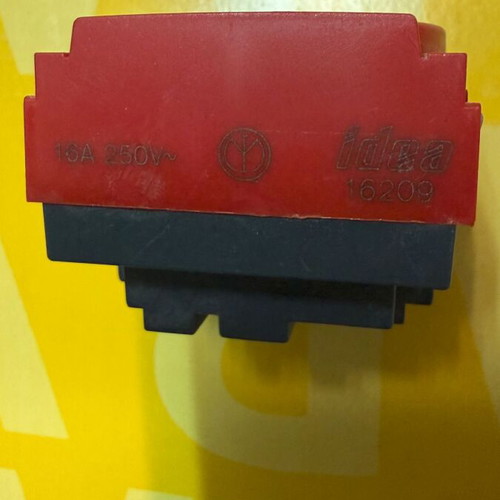 Vimar Idea 16209 Schuko Socket 2 modules used, red