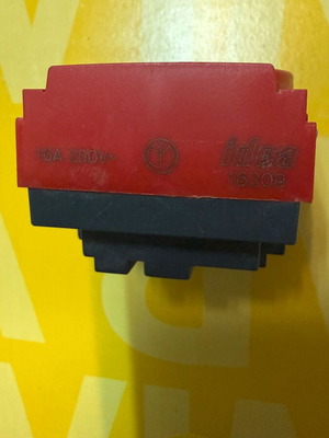 Vimar Idea 16209 Schuko Socket 2 modules used, red