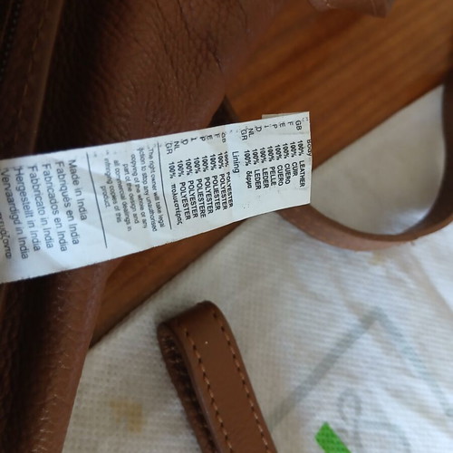 Carpisa leather shoulder bag new, brown