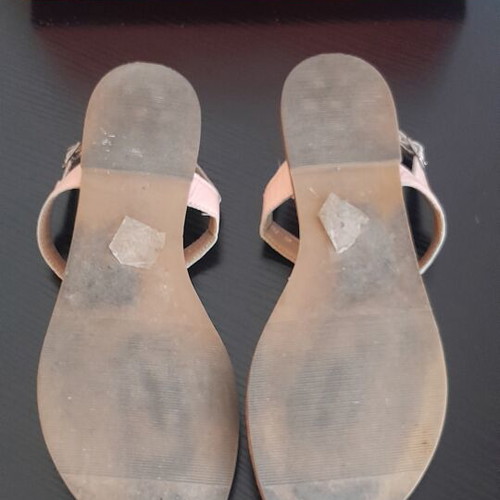 Nak Shoes women's flat sandals size 39 like new, pink