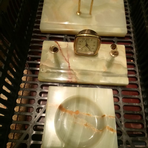 Alabaster desk set new