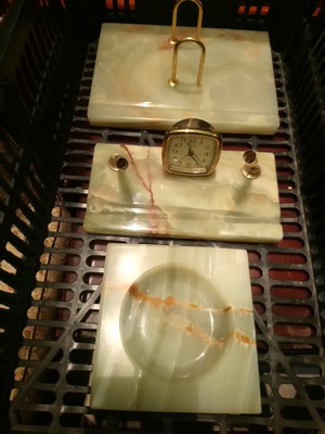 Alabaster desk set new