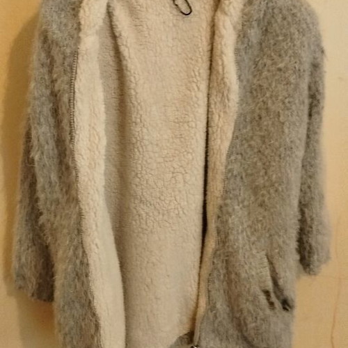Fleece jacket for girl 8 years used, grey
