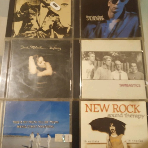 CDs used, many and various, rock genre
