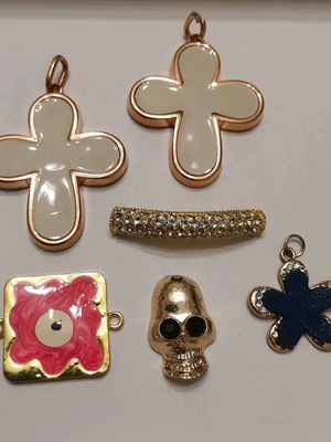 Charms pack of 10 new, large and medium size jewelry materials