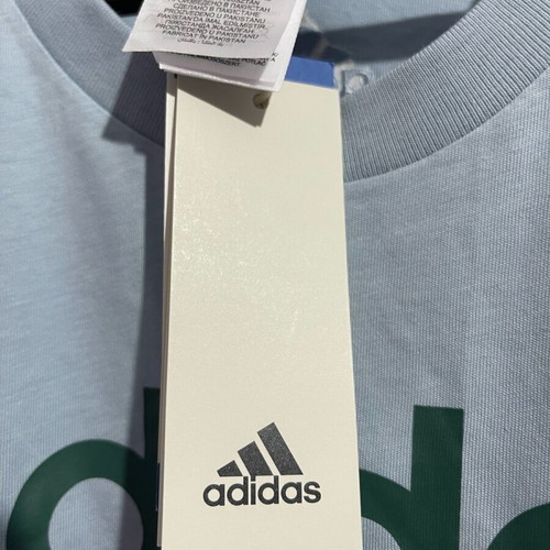 Adidas Originals къс ръкав нова тениска, размер Large, синя със зелен лого