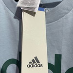 Adidas Originals къс ръкав нова тениска, размер Large, синя със зелен лого