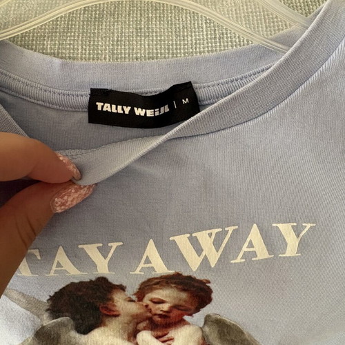 Short-sleeve T-shirt with angel design, Tally Weijl, size M