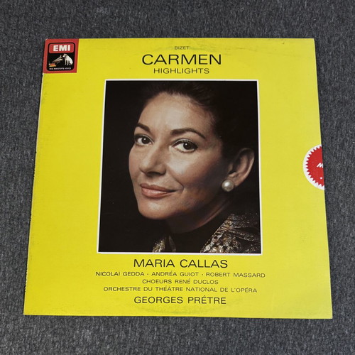 Carmen Highlights Maria Callas vinyl EMI His Master’s Voice like new, classical