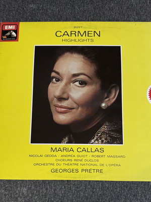 Carmen Highlights Maria Callas vinyl EMI His Master’s Voice like new, classical