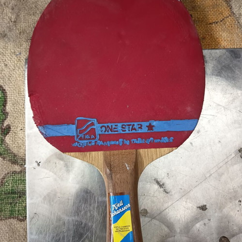 Tiga ping pong racket used, lightly used, 1980s
