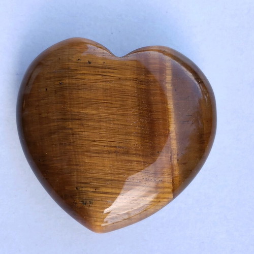 Tiger Eye Worry Stone 3 cm new with pouch and Reiki energy