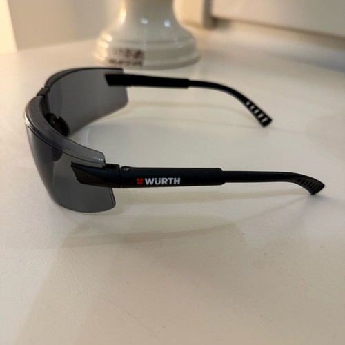 WÜRTH Safety Glasses with Tinted Lenses like new, black