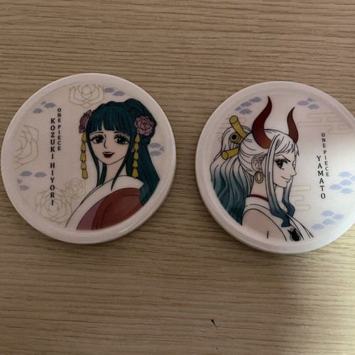 One Piece ceramic coaster set of 2 new