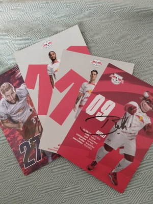 Rb Leipzig autographs new, authentic