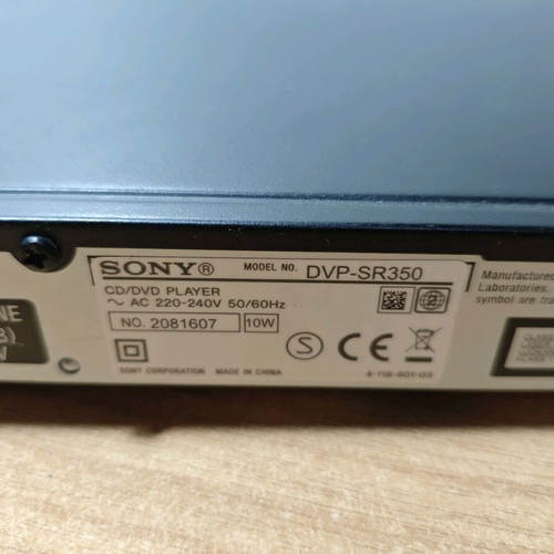 Sony DVP-SR350 DVD player used with USB port without remote