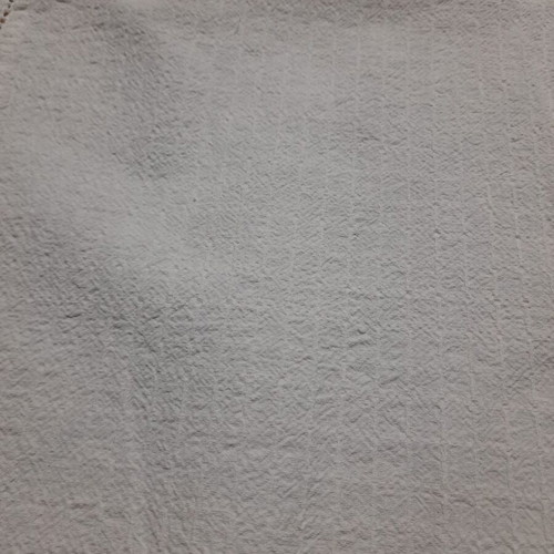 Handmade woven tablecloth with lace, like new, white 133x160 cm