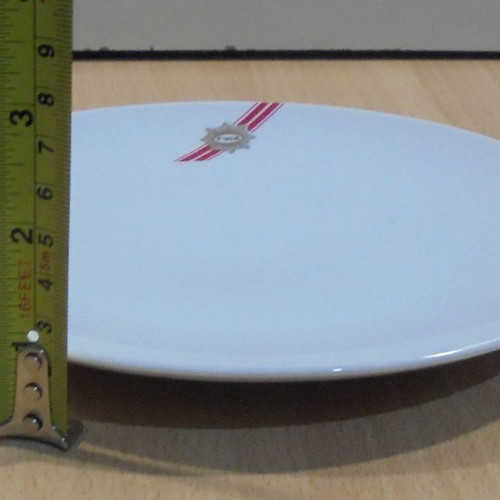 TWA Trans World Airlines old promotional ceramic plate used
