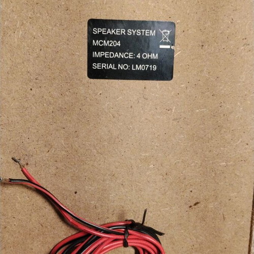Philips MCM204 speakers like new, bookshelf 4 Ohm