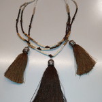 Boho necklace with tassels
