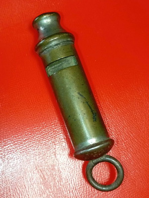 Old whistle used, possibly police from 1950s
