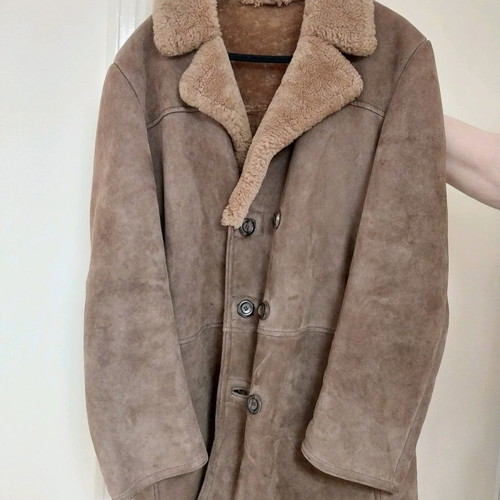 Authentic sheepskin men's coat used size 56