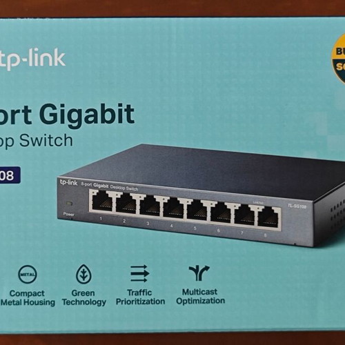 TP-LINK 8-Port Gigabit Ethernet Switch TL-SG108