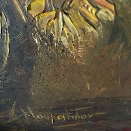 Muratidou painting used embossed with quality frame