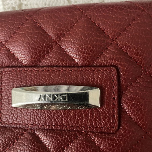 DKNY leather wallet medium size new, red