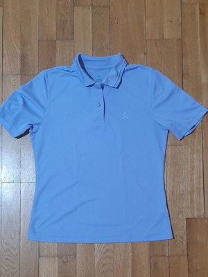 Odlo short-sleeve shirt with collar new, size S/M, blue turquoise