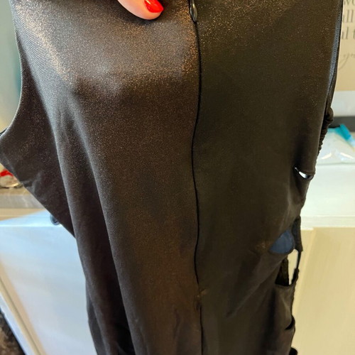 Kendall&Kylie Mini Dress S Black Lame New with Cutout