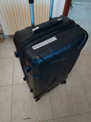 Plastic suitcase used with wheels 70x45x28 black