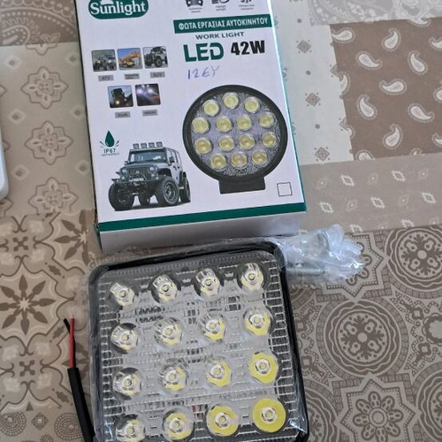 Led work lights 42w for car new