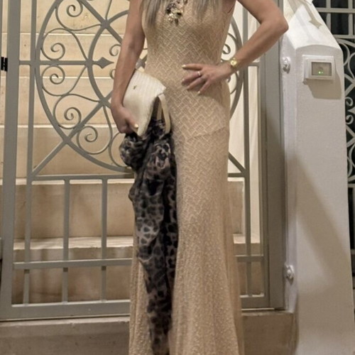 Zara Mermaid Dress like new, beige, size M