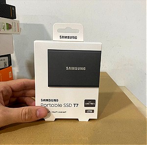 Samsung Portable SSD T7 USB 3.2 / USB-C 2TB 2.5" Titan Grey σφραγισμένο