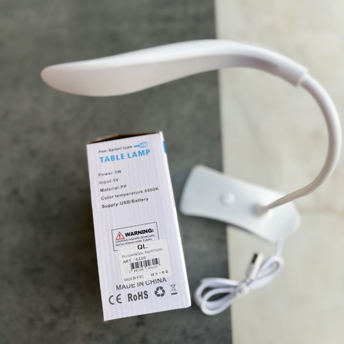 Flexible LED Clip-On Desk Lamp USB, new