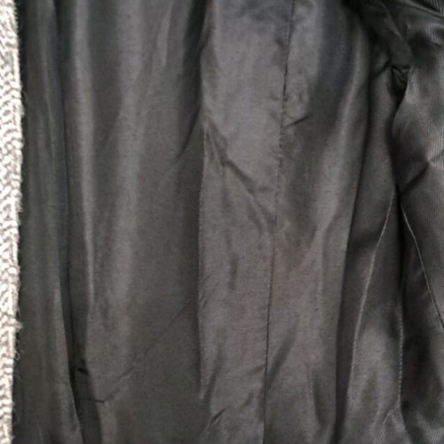 Zara Basic Herringbone Military Wool Blend Coat like new, size L