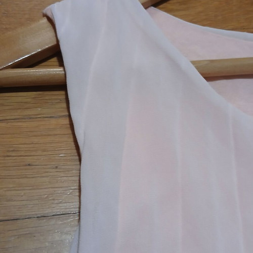 New Collection sleeveless airy dress A-line size Medium, like new, pink