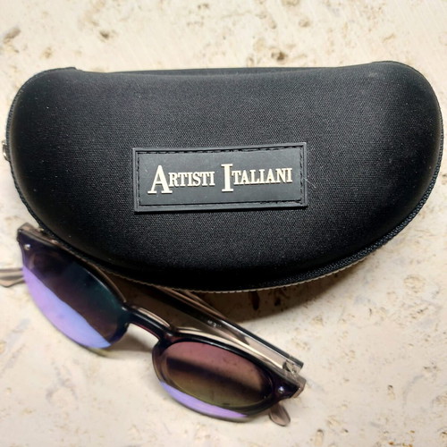 Emporio Artisti Italiani sunglasses mirror blue/green CAT3 unisex like new with case