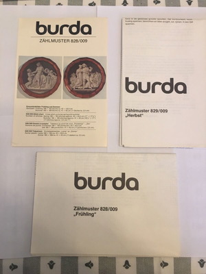 Πατρόν burda για κέντημα με θέμα τις τέσσερις εποχές καινούργιο