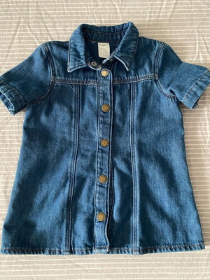 Denim dress A-line like new, H&M 18m