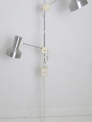 Vintage δαπέδου φωτιστικό με δύο κεφαλές Terence Conran για Maclamp 1970s μεταχειρισμένο