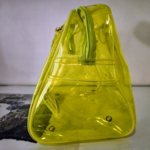 Pull&Bear transparent yellow handbag