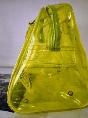 Pull&Bear transparent yellow handbag